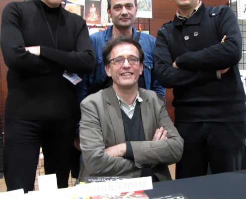 L'éditeur Philippe Morin sur le stand de Stripologie.com