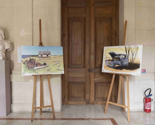 Exposition des Carnets de voyage de Loustal à l'Académie du Climat