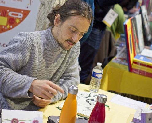 Stand de l'école Cesan au SoBD 2023 - Blaise Pouvost