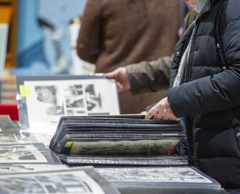 Stand de Tavole originali au SoBD 2023